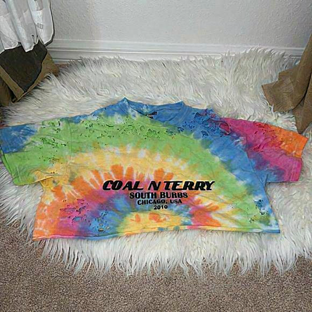 Coal N Terry tye dye crop‎ top size medium